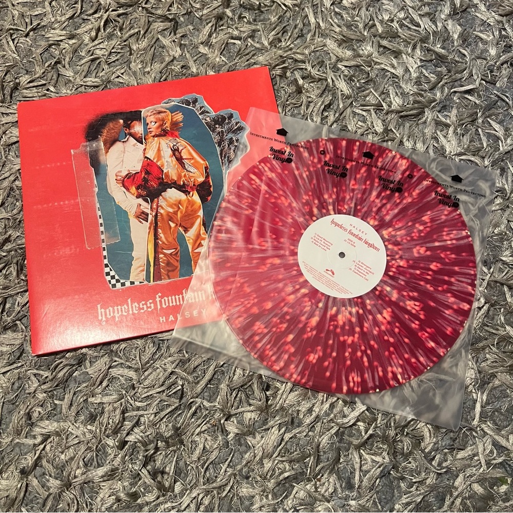 Halsey hopeless fountain kingdom red yellow splatter limited edition